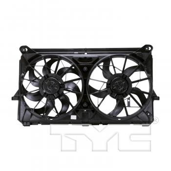 2005 Chevrolet Avalanche 1500 Dual Radiator and Condenser Fan Assembly TYC 622230 image 2 of 4