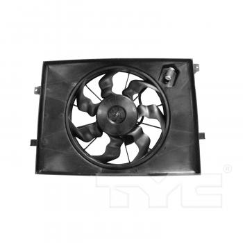 2010 Kia Soul Dual Radiator and Condenser Fan Assembly TYC 622250 image 2 of 3