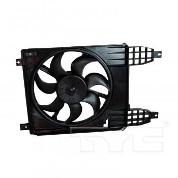 2010 Pontiac G3 Dual Radiator and Condenser Fan Assembly
