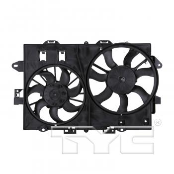 2008 Pontiac Torrent Dual Radiator and Condenser Fan Assembly TYC 622300 image 1 of 4