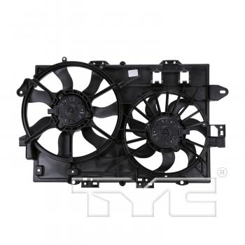 2008 Pontiac Torrent Dual Radiator and Condenser Fan Assembly TYC 622300 image 2 of 4