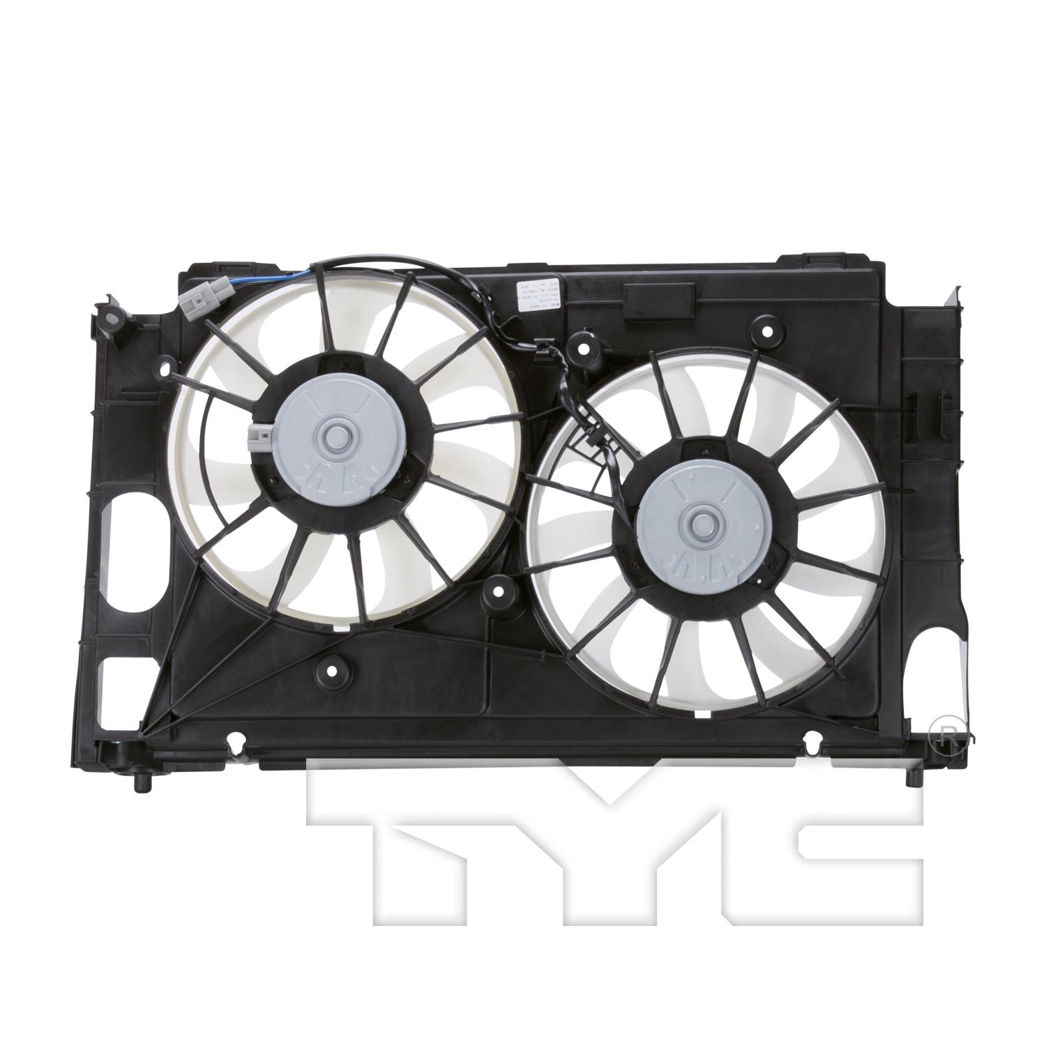 TYC 622310 Dual Radiator and Condenser Fan Assembly product image 2 of 4