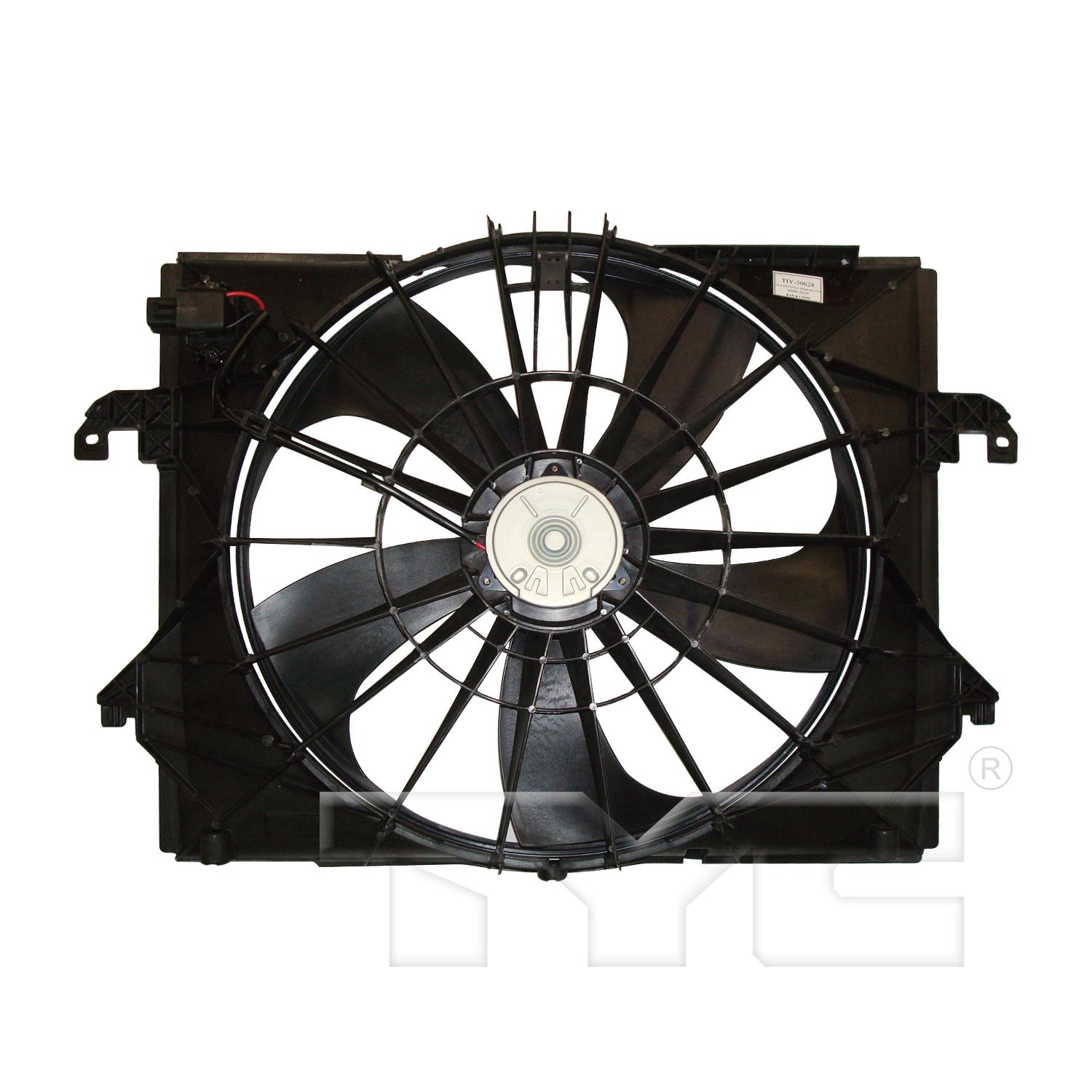 TYC 622320 - Engine Cooling Fan Assembly TYC 622320 Dual Radiator and Condenser Fan Assembly product image 2 of 3