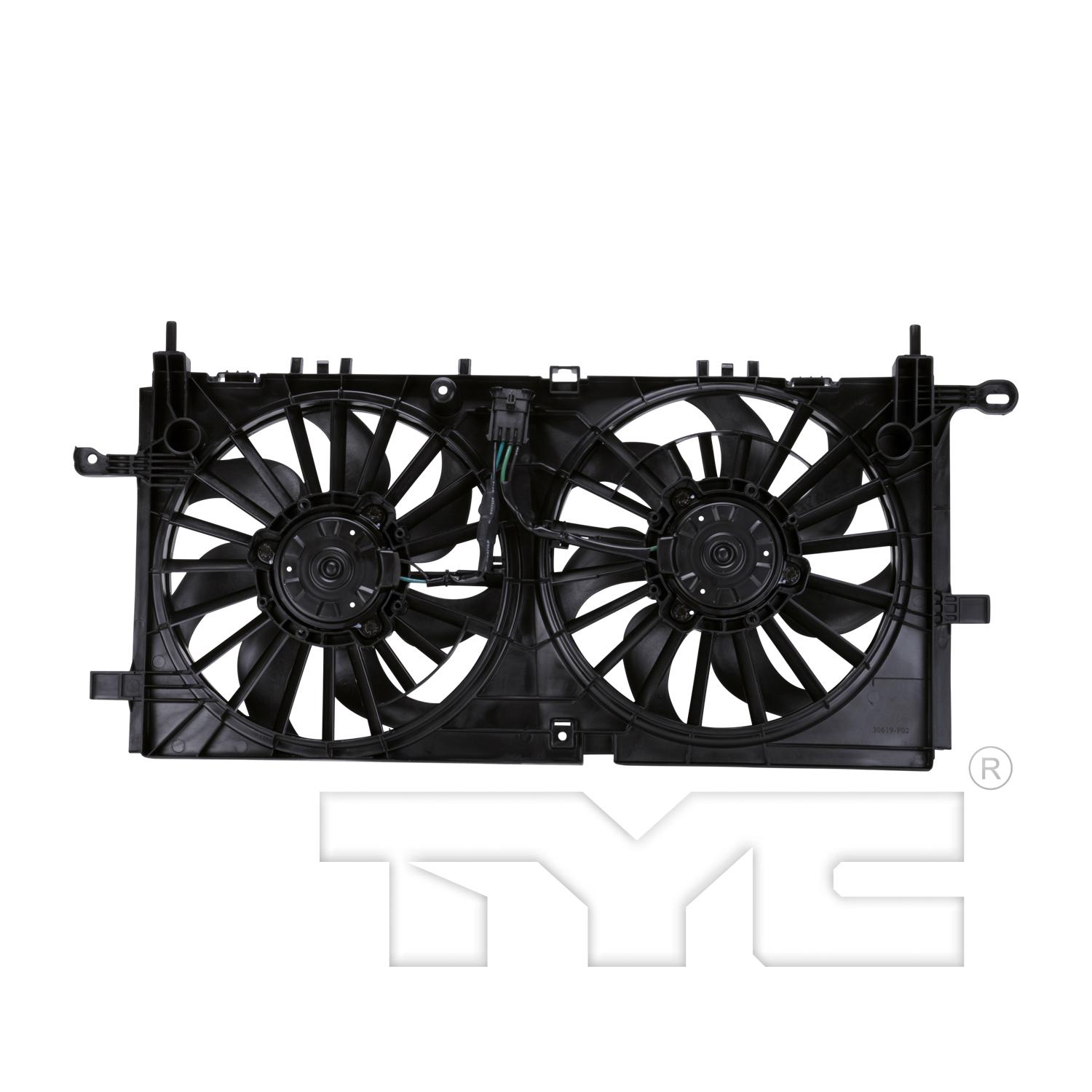 TYC 622340 - Dual Radiator and Condenser Fan Assembly TYC 622340 Dual Radiator and Condenser Fan Assembly product image 2 of 3