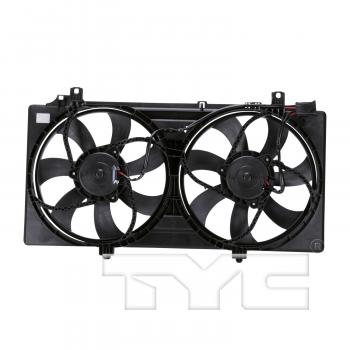 2010 Chevrolet Camaro Dual Radiator and Condenser Fan Assembly TYC 622350 image 2 of 3