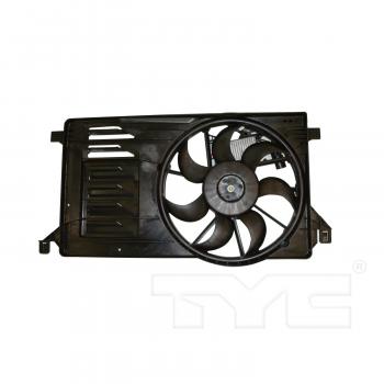 2013 Mazda 3 Dual Radiator and Condenser Fan Assembly TYC 622400 image 2 of 3