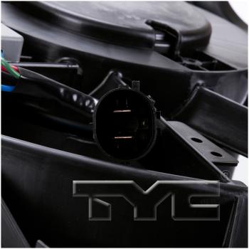 2011 Ford Fusion Dual Radiator and Condenser Fan Assembly TYC 622430 image 3 of 3