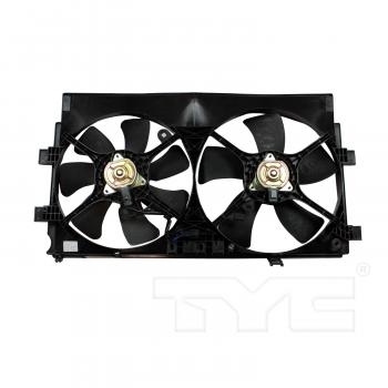 2008 Mitsubishi Lancer Dual Radiator and Condenser Fan Assembly TYC 622450 image 1 of 4