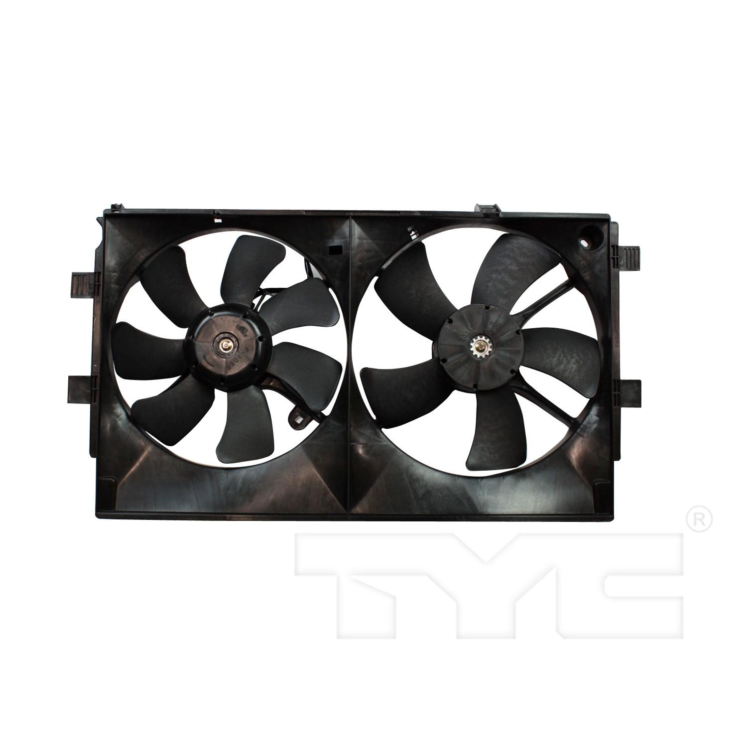 TYC 622450 Dual Radiator and Condenser Fan Assembly product image 2 of 4