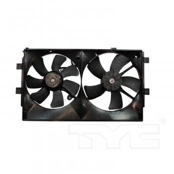 2008 Mitsubishi Lancer Dual Radiator and Condenser Fan Assembly TYC 622450 image 2 of 4