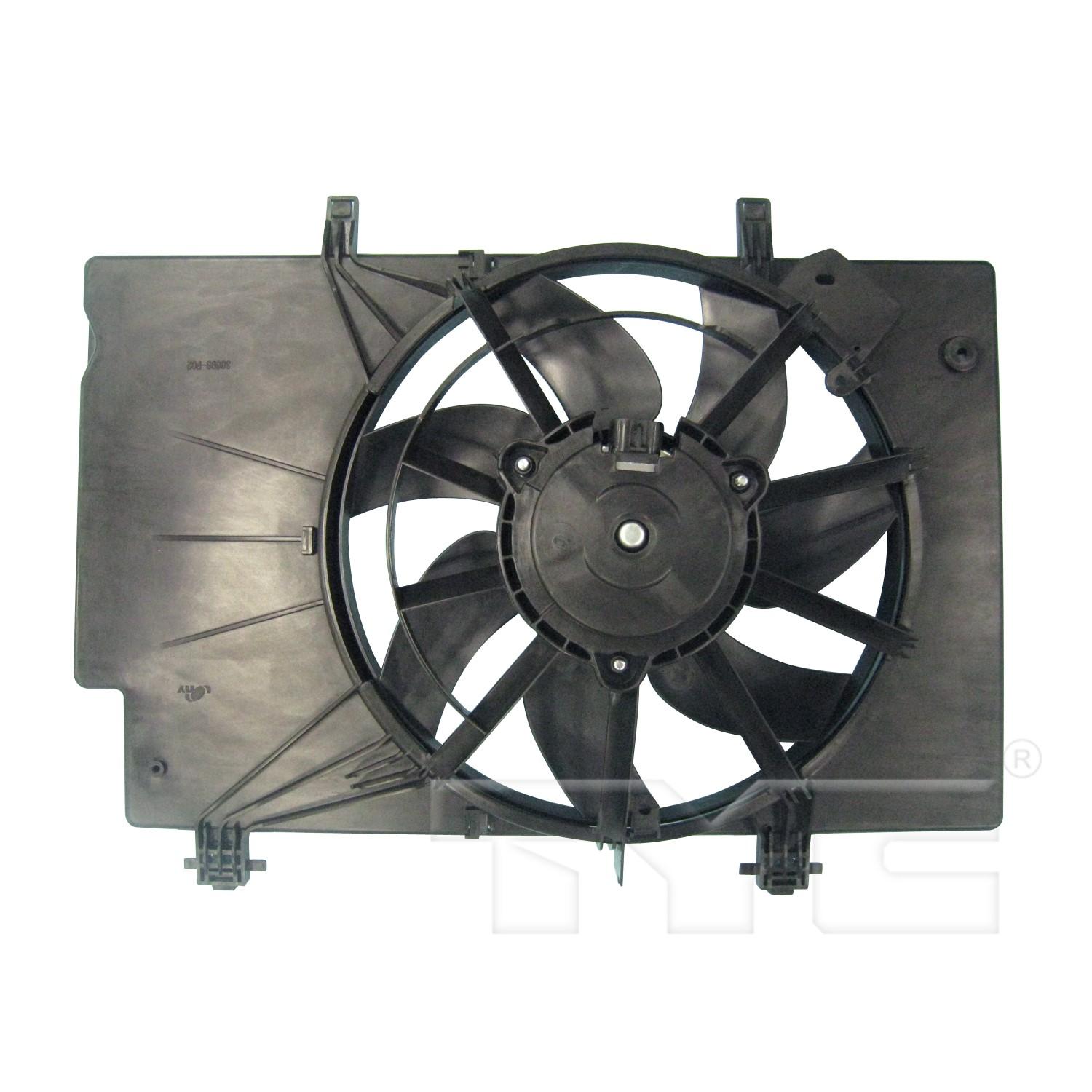 TYC 622500 - Engine Cooling Fan Assembly TYC 622500 Dual Radiator and Condenser Fan Assembly product image 2 of 3