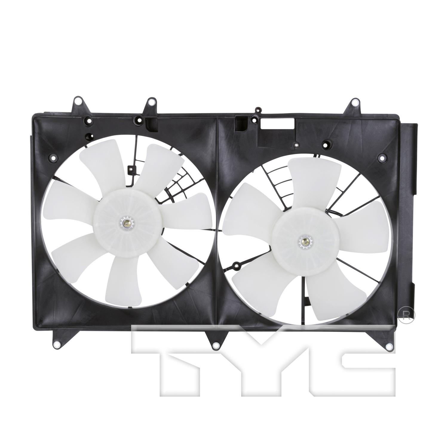 TYC 622510 - Engine Cooling Fan Assembly TYC 622510 Dual Radiator and Condenser Fan Assembly product image 1 of 4
