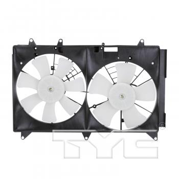2007 Mazda CX-7 Dual Radiator and Condenser Fan Assembly TYC 622510 image 1 of 4
