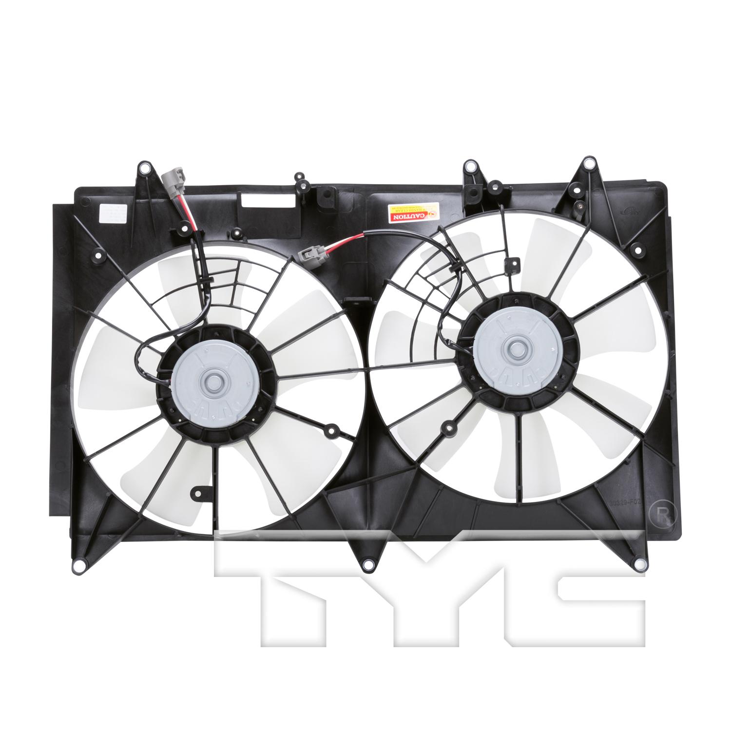 TYC 622510 - Engine Cooling Fan Assembly TYC 622510 Dual Radiator and Condenser Fan Assembly product image 2 of 4