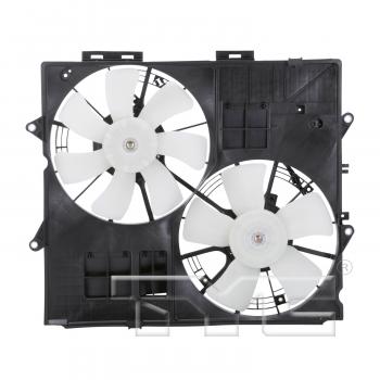 2008 Cadillac SRX Dual Radiator and Condenser Fan Assembly TYC 622530 image 1 of 4