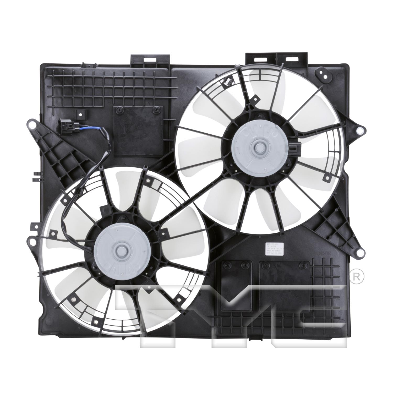TYC 622530 - Dual Radiator and Condenser Fan Assembly TYC 622530 Dual Radiator and Condenser Fan Assembly product image 2 of 4