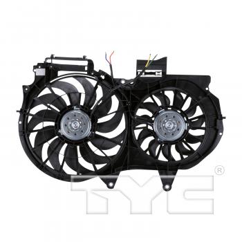 2009 Audi A4 Dual Radiator and Condenser Fan Assembly TYC 622540 image 2 of 4