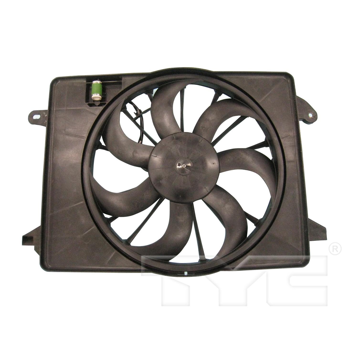 TYC 622550 - Dual Radiator and Condenser Fan Assembly TYC 622550 Dual Radiator and Condenser Fan Assembly product image 2 of 3