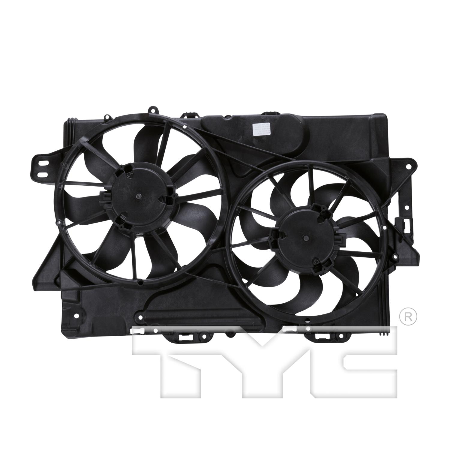 TYC 622610 Dual Radiator and Condenser Fan Assembly product image 2 of 4