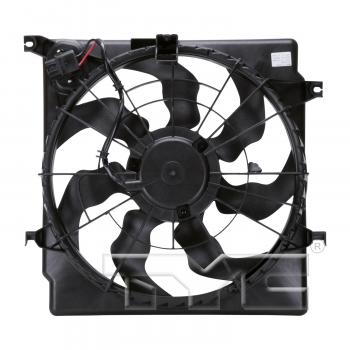 2013 Kia Optima Dual Radiator and Condenser Fan Assembly TYC 622620 image 2 of 3