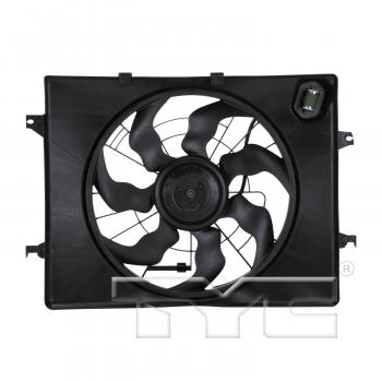 2013 Kia Optima Dual Radiator and Condenser Fan Assembly TYC 622630 image 1 of 4