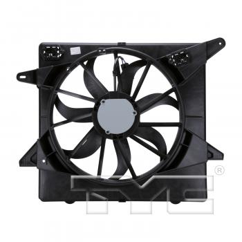 2013 Cadillac SRX Dual Radiator and Condenser Fan Assembly TYC 622650 image 2 of 4