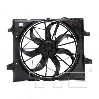 2013 Dodge Durango Dual Radiator and Condenser Fan Assembly TYC 622660 image 2 of 3