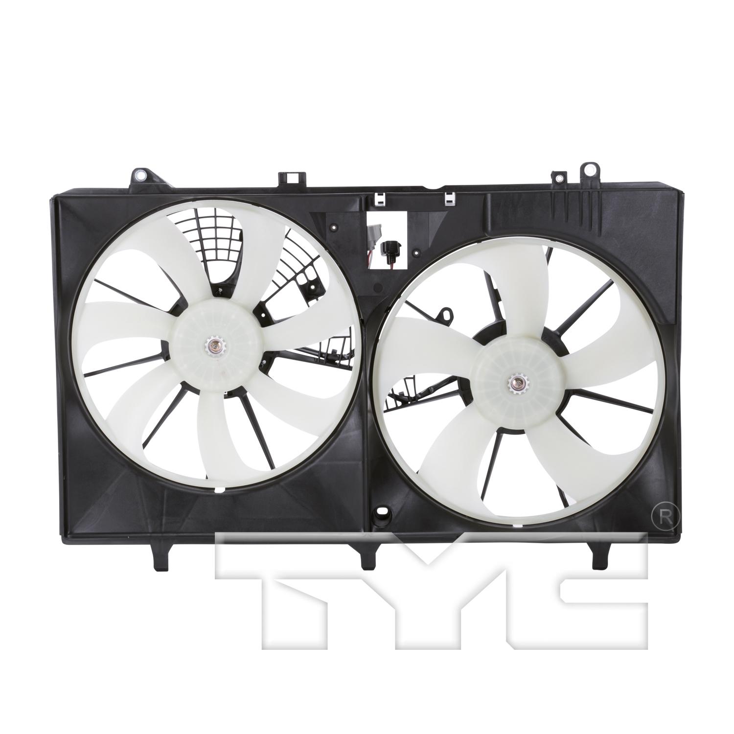 TYC 622670 Dual Radiator and Condenser Fan Assembly product image 1 of 3