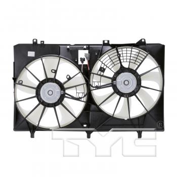 2012 Lexus RX350 Dual Radiator and Condenser Fan Assembly TYC 622670 image 2 of 3