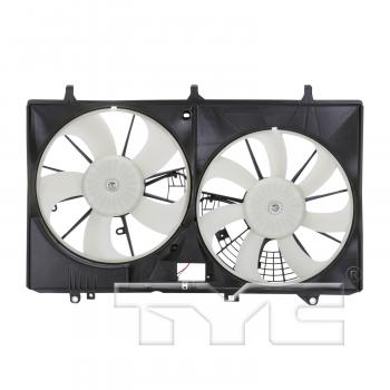 2011 Lexus RX450h Dual Radiator and Condenser Fan Assembly TYC 622680 image 1 of 3