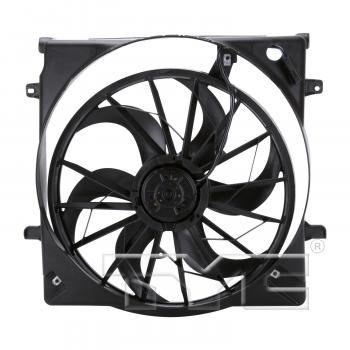 2007 Jeep Liberty Dual Radiator and Condenser Fan Assembly TYC 622690 image 2 of 3