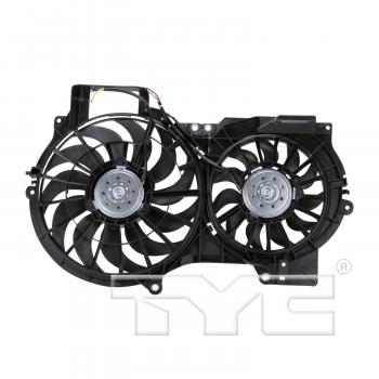 2007 Audi A6 Dual Radiator and Condenser Fan Assembly TYC 622710 image 2 of 3