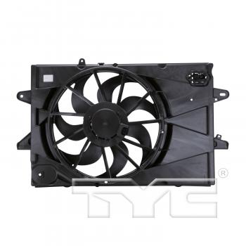 2015 GMC Terrain Dual Radiator and Condenser Fan Assembly TYC 622720 image 2 of 4