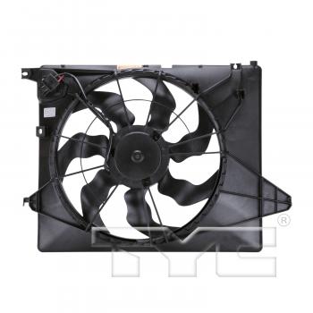 2013 Kia Sorento Dual Radiator and Condenser Fan Assembly TYC 622730 image 2 of 3