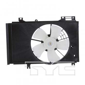 2013 Mazda 2 Dual Radiator and Condenser Fan Assembly TYC 622740 image 1 of 3