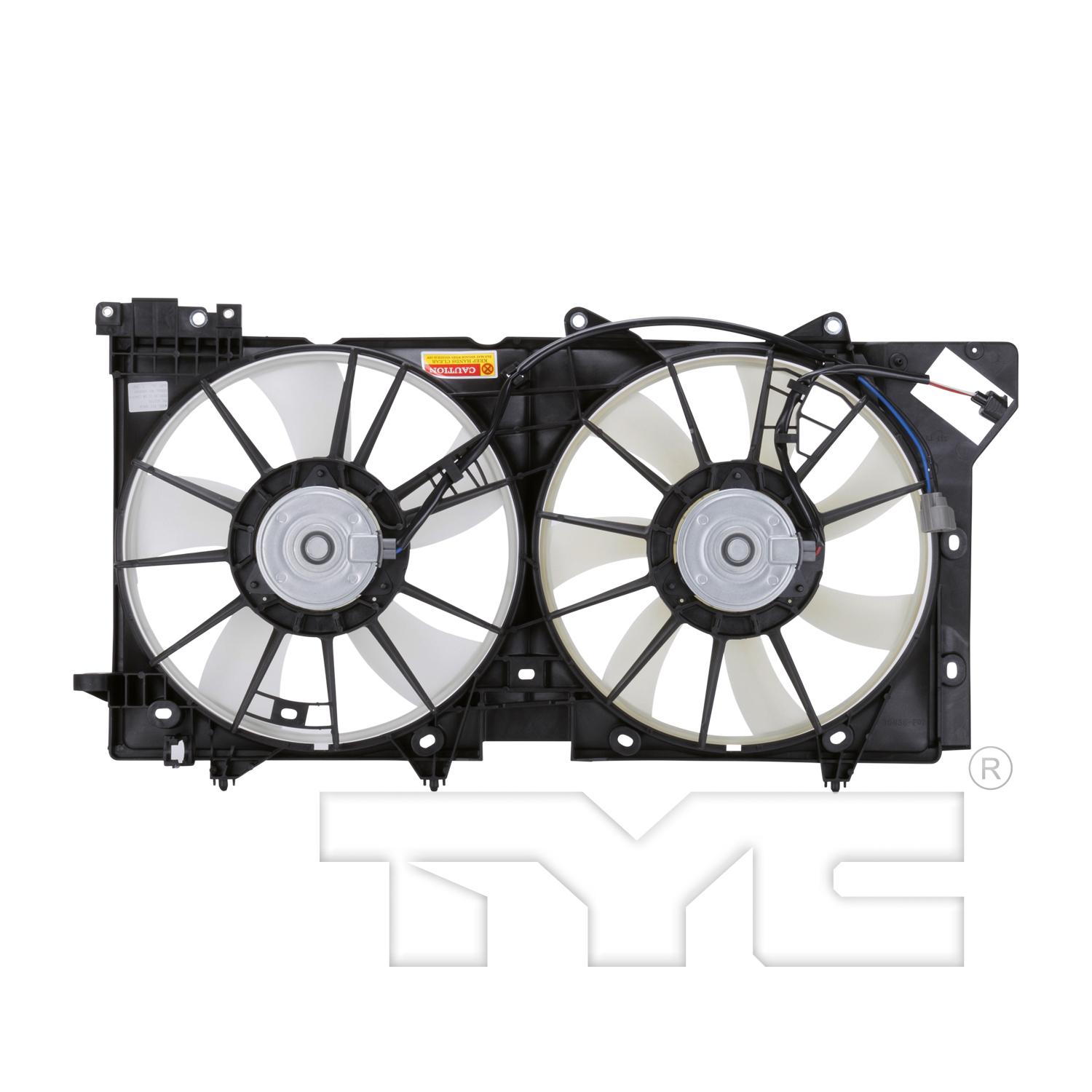 TYC 622750 - Dual Radiator and Condenser Fan Assembly TYC 622750 Dual Radiator and Condenser Fan Assembly product image 2 of 3