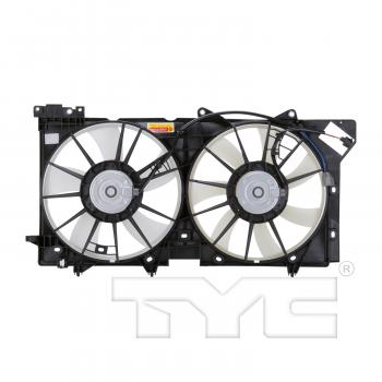 2012 Subaru Legacy Dual Radiator and Condenser Fan Assembly TYC 622750 image 2 of 3