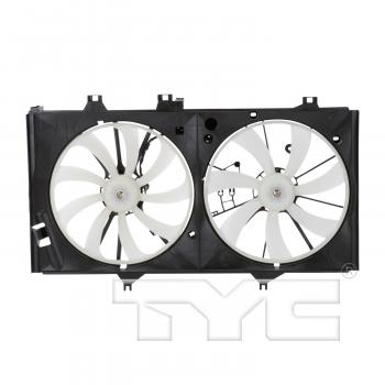 2014 Toyota Camry Dual Radiator and Condenser Fan Assembly TYC 622760 image 1 of 4