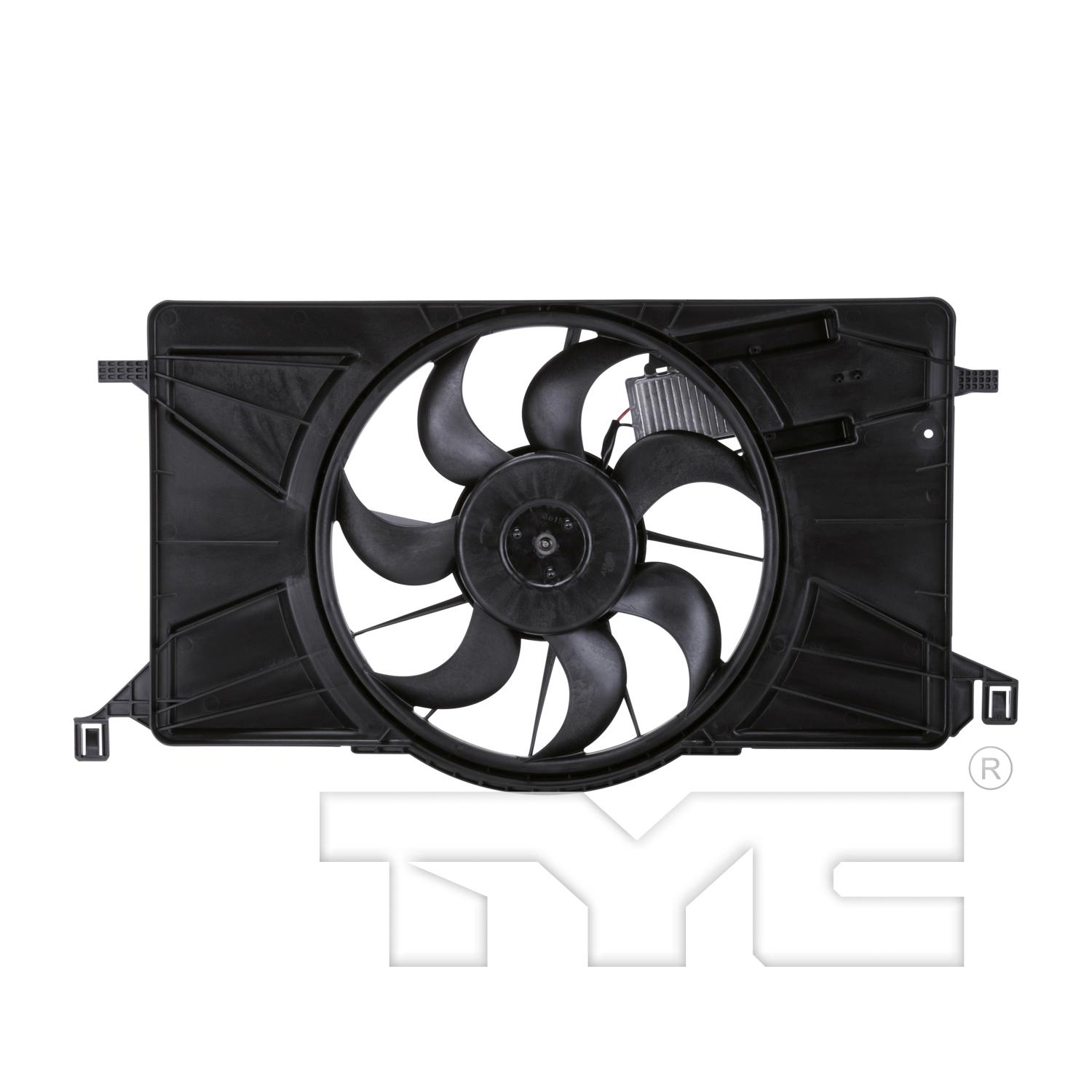TYC 622800 Dual Radiator and Condenser Fan Assembly product image 1 of 4