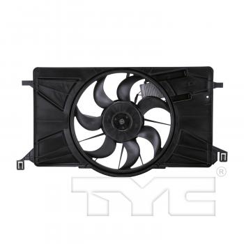 2015 Ford Focus Dual Radiator and Condenser Fan Assembly TYC 622800 image 1 of 4