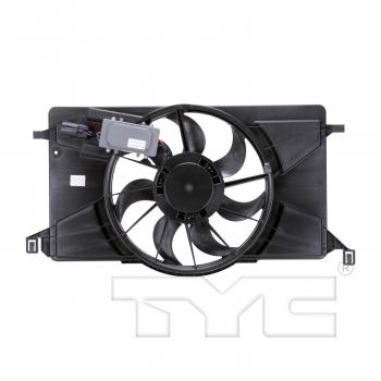 2015 Ford Focus Dual Radiator and Condenser Fan Assembly TYC 622800 image 2 of 4