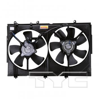 2004 Mitsubishi Outlander Dual Radiator and Condenser Fan Assembly TYC 622810 image 2 of 4