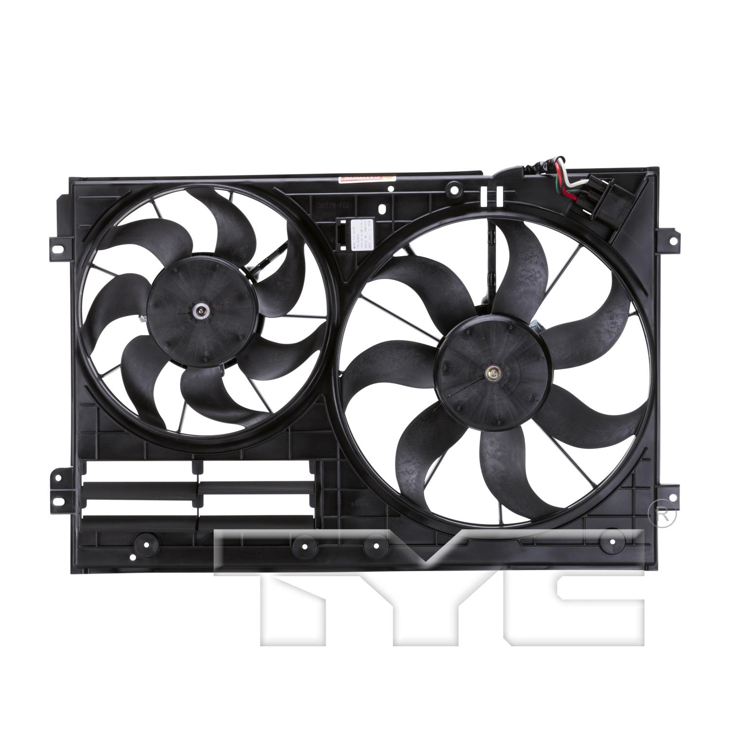 TYC 622820 - Dual Radiator and Condenser Fan Assembly TYC 622820 Dual Radiator and Condenser Fan Assembly product image 2 of 4