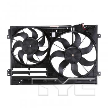 2006 Volkswagen Jetta Dual Radiator and Condenser Fan Assembly TYC 622820 image 2 of 4