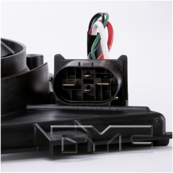 2013 Volkswagen Jetta Dual Radiator and Condenser Fan Assembly TYC 622830 image 3 of 4