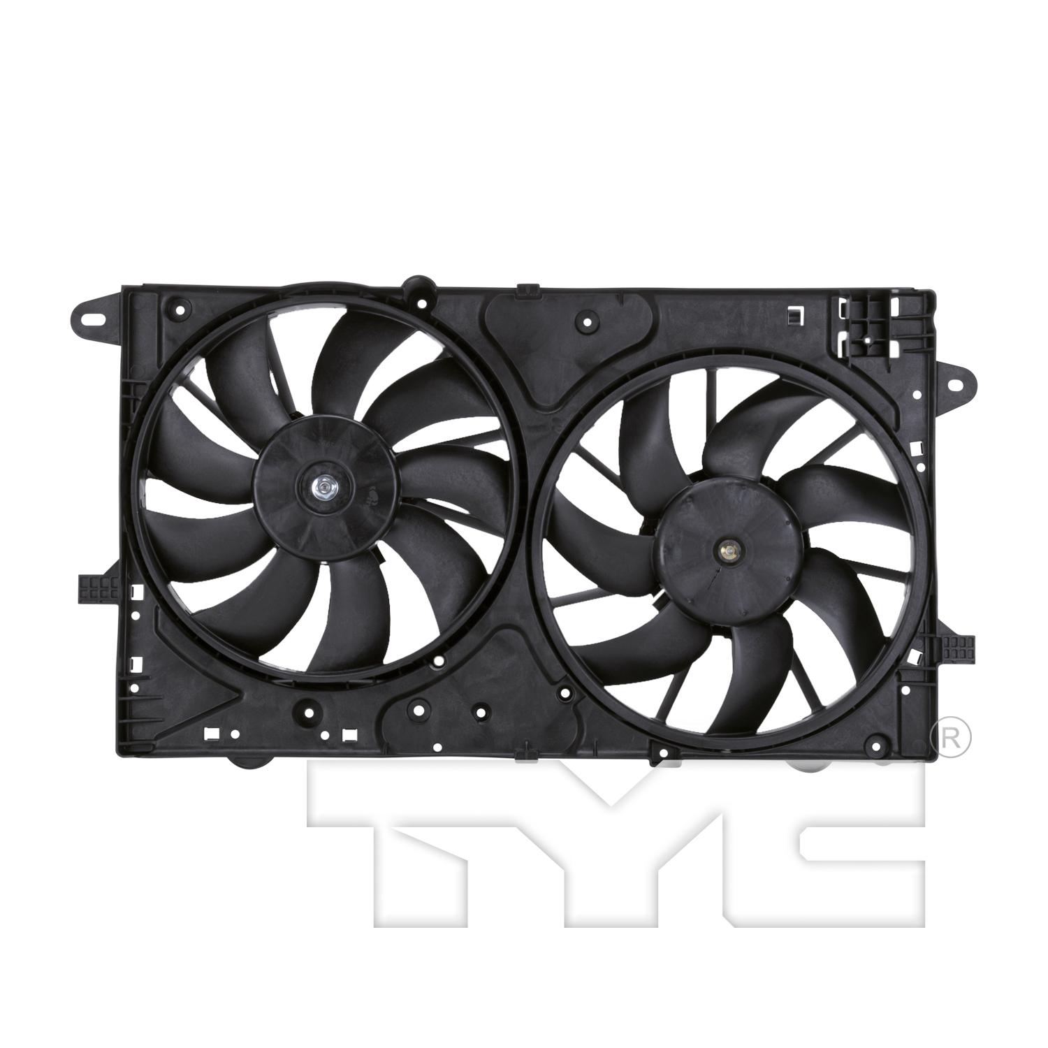 TYC 622850 - Dual Radiator and Condenser Fan Assembly TYC 622850 Dual Radiator and Condenser Fan Assembly product image 1 of 6