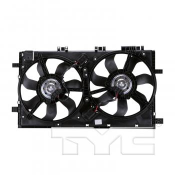 2012 Buick Regal Dual Radiator and Condenser Fan Assembly TYC 622860 image 2 of 4