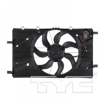 2012 Buick Verano Dual Radiator and Condenser Fan Assembly TYC 622890 image 1 of 4