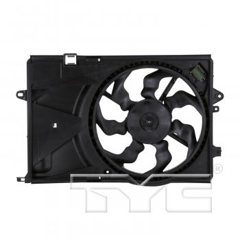 2012 Chevrolet Sonic Dual Radiator and Condenser Fan Assembly TYC 622900 image 1 of 3