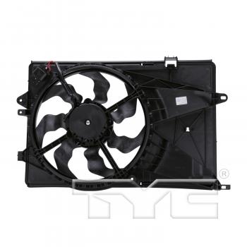 2012 Chevrolet Sonic Dual Radiator and Condenser Fan Assembly TYC 622900 image 2 of 3